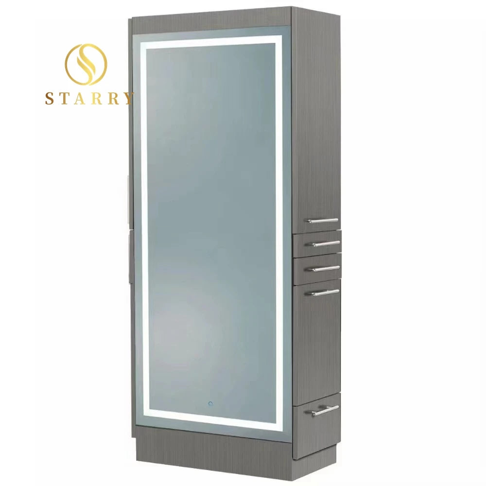 Hot Selling Modern Smart Touch Screen Glass Large Mirror Hair Salon Barber Station LED for Mall Hotel Living Room Use 5-Year