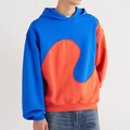 Streetwear Hoodie Manufacturer Clothing Men Custom Oversized Color Block Pullover Cropped Hoodies Men Sweatsuits
