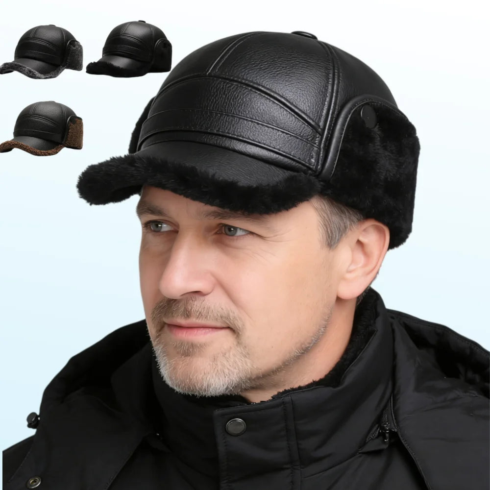 Cheap Thermal Bike Cycling Earflap Windproof Outdoor Men Winter Warm Dad Hat