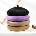 2025 Thick Wool Beret for Women Girls Boina Mujer-French Artist Painter's Hat for Party and Fishing Warm Female Headwear