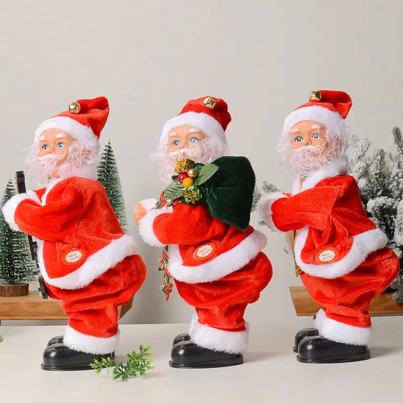 2024 New Christmas Ornaments Lovey Funny Twerk Novelty Santa Claus Music Ornaments