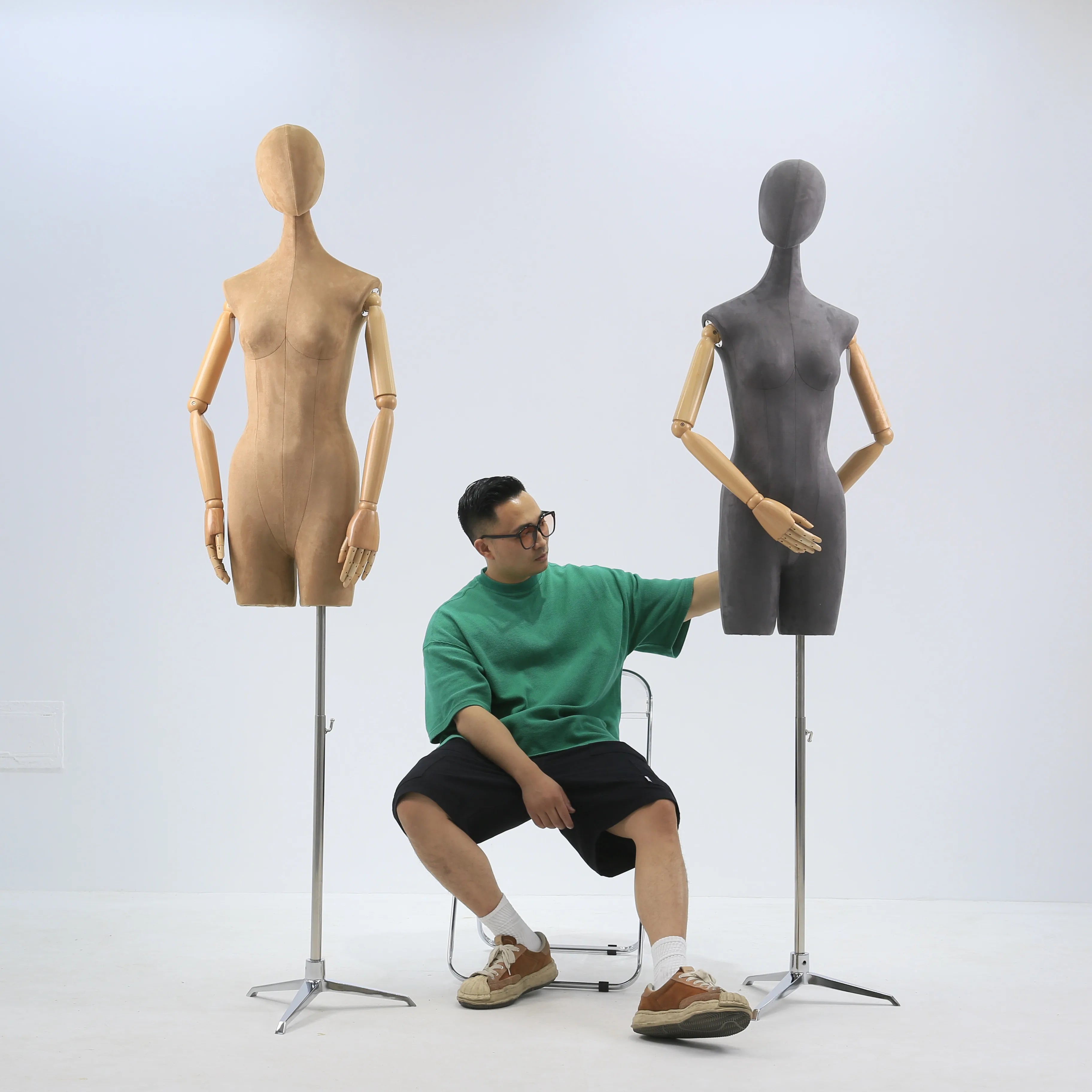 Half Body Mannequin Female With Hips