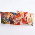 Custom Logo Printed Clear Acrylic Epoxy Standee Flowing Liquid Glitter Holo Shake Display Stand Plastic Anime Quicksand Standee