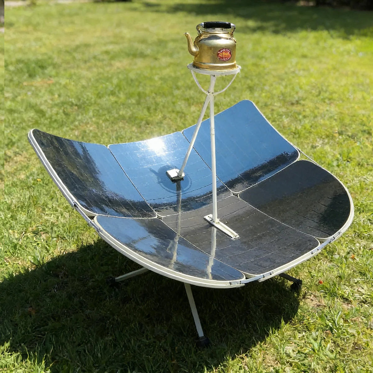 Rectangular Concentrating Solar Cooker Solar Stoves for Boiling Water Porridge Steamed Buns Barbecue and Stir-frying