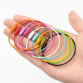 Colorful Stainless Steel Wire Holder Loops Screw Lock Cable Key Chains Outdoor Camping Tool Hook Luggage Tag Wire Rope Keychain