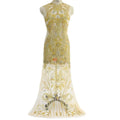 Designer Full Body Embroidery Rhinestone Applique Crystal Dress Panel for Evening Party WDP-219