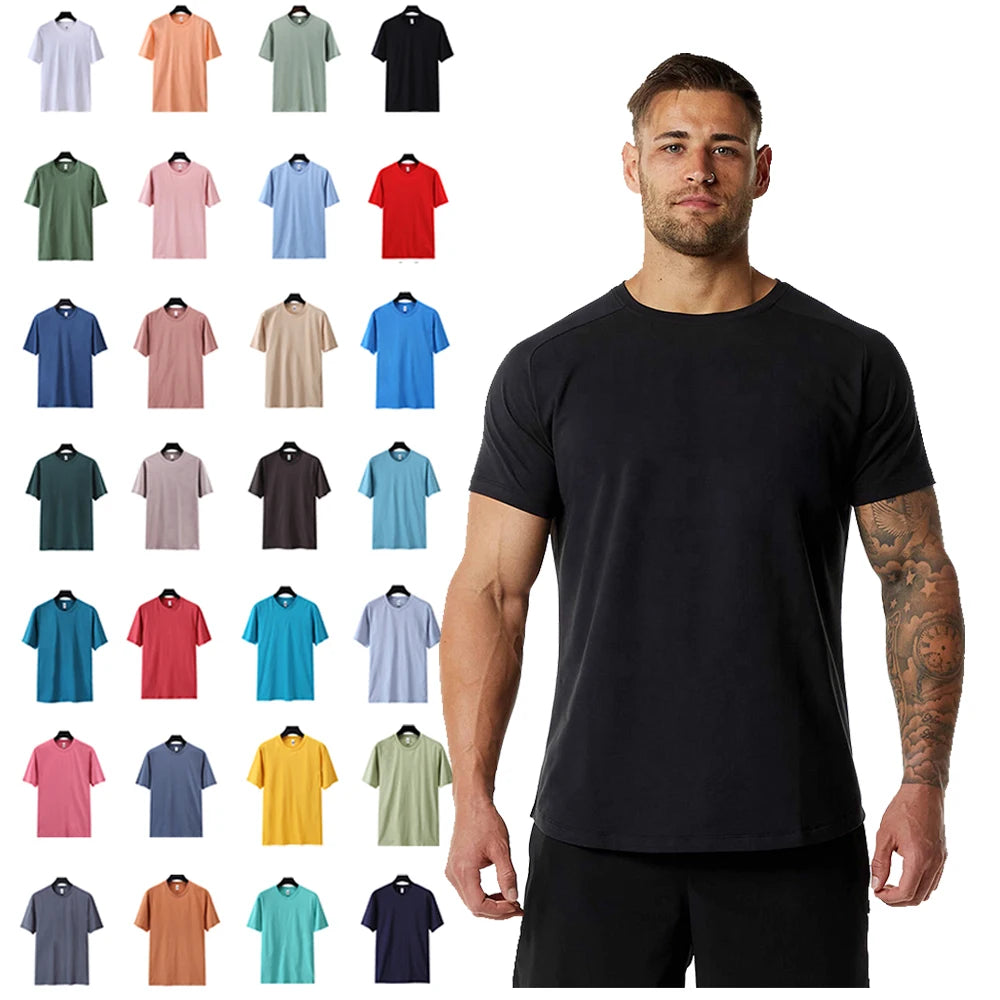 Oversize Cotton Blank Heavyweight Youth Uniform School Logo Oversize Streetwear Tshirt
