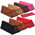 2025 Customized Fashion Ladies Retro Rectangular Sunglasses Cases PU Folding Box High Quality UV400 Protection QSKY DC47 Custom