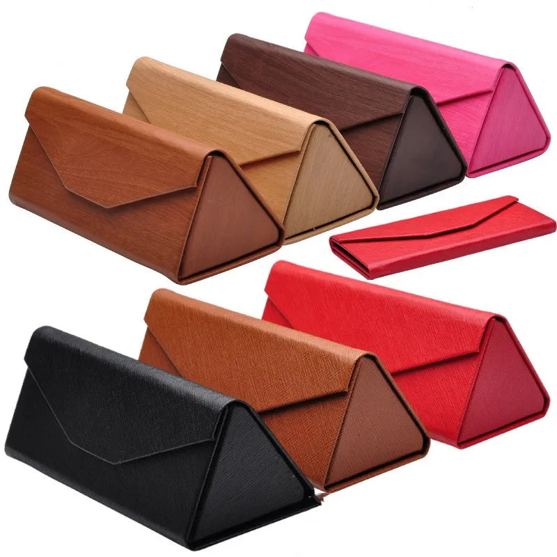 2025 Customized Fashion Ladies Retro Rectangular Sunglasses Cases PU Folding Box High Quality UV400 Protection QSKY DC47 Custom