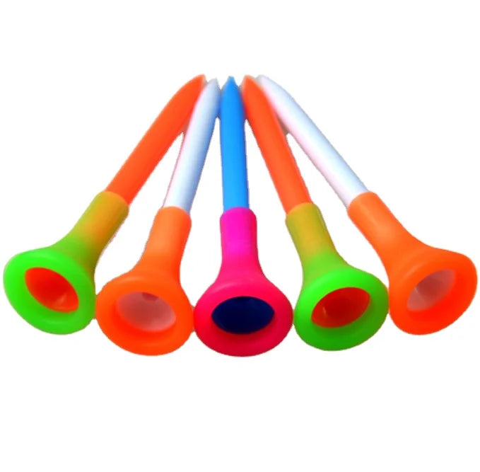 Stocked Multi-Colored 83mm Durable Plastic Golf Tees Manufacturer's Bulk Supply Quality Golf Accessories