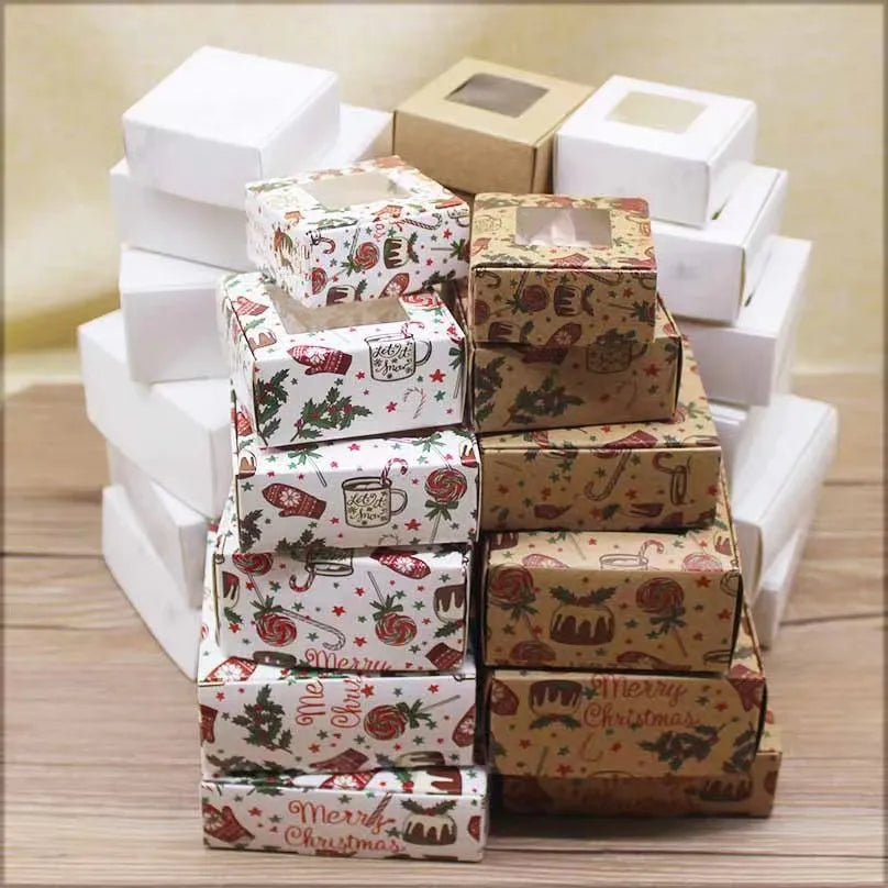 Custom Christmas Open Window Gift Boxes Packaging Boxes