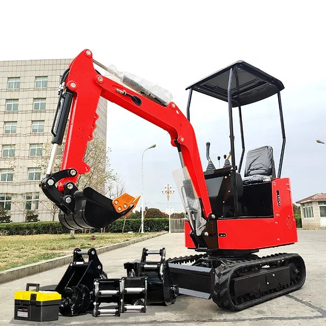 FREE SHIPPING!  Farm Mini Excavator 3.5 Ton EPA Engine Excavators Multifunctional Mini Crawler Digger Small Bagger