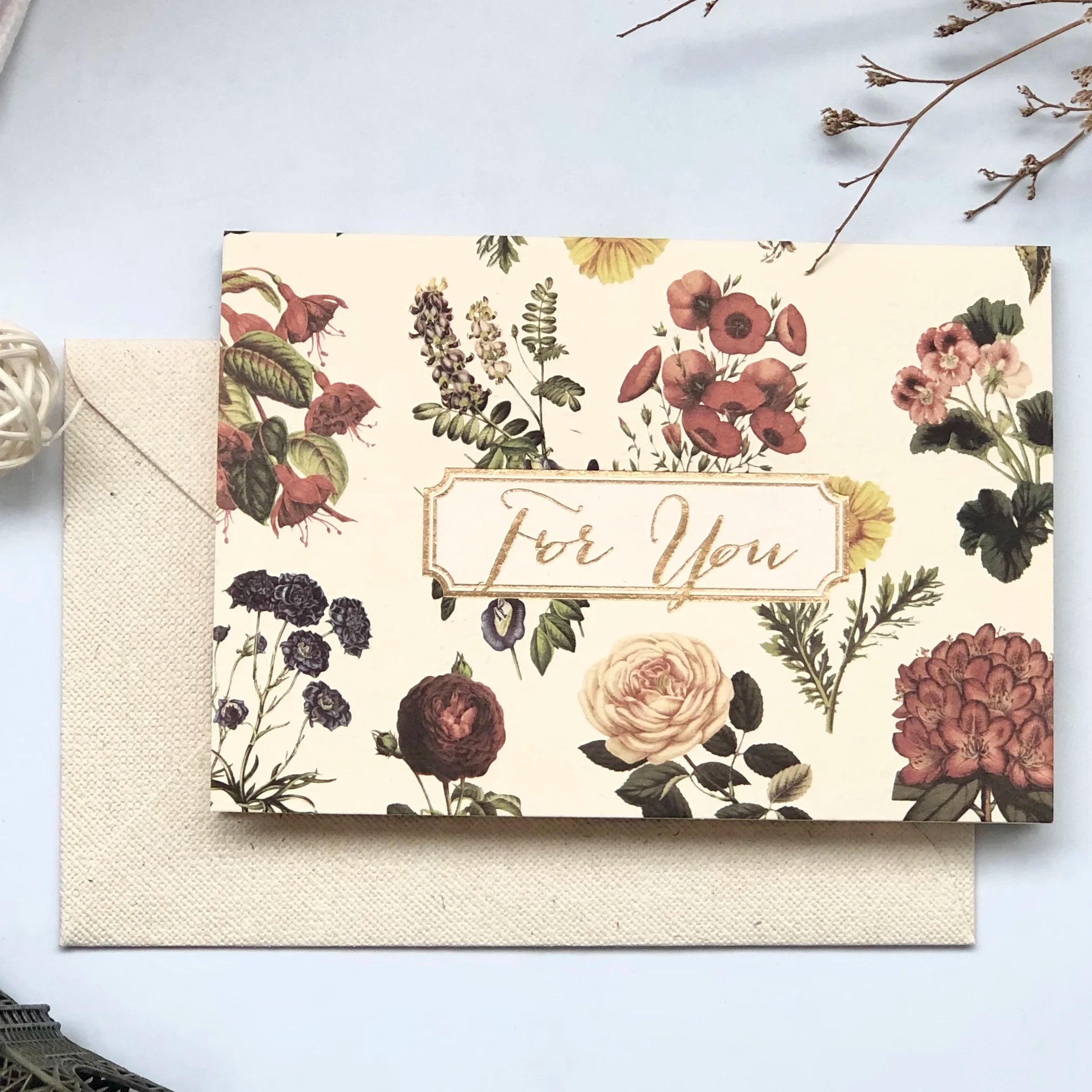 Luxury Gold Foil Paper Greeting Cards Small Business Name Card Wedding Paper Thank You Card