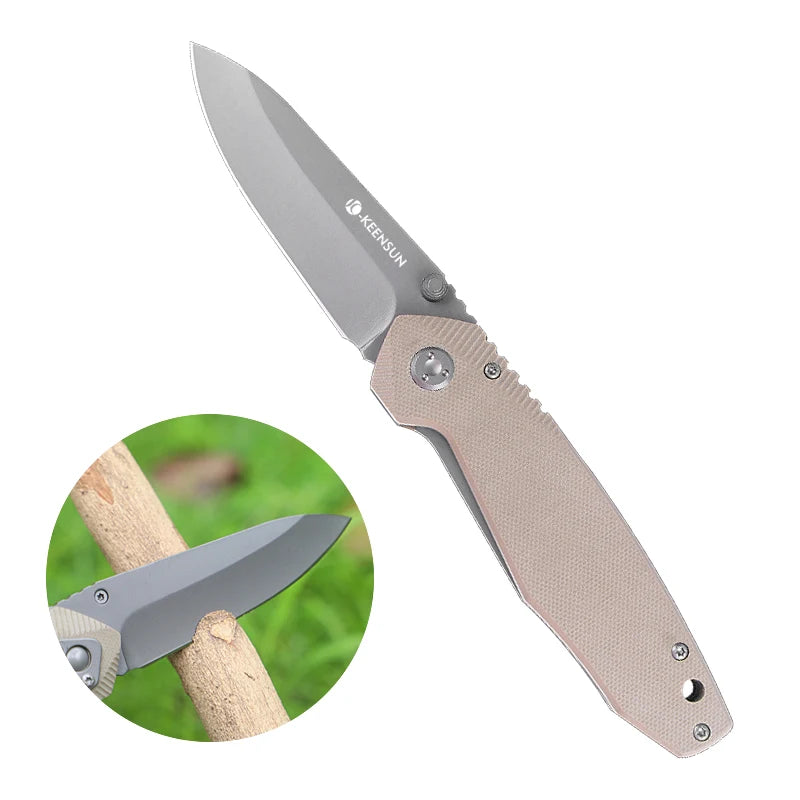 Survival Tactical Small  Knives Stainless Steel Folding Pocket Hunting Knife