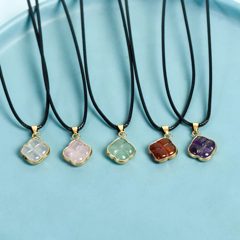 New Arrivals Natural Crystals Healing Stone Rose Quartz Jewelry Amethyst Pendant for Gitf