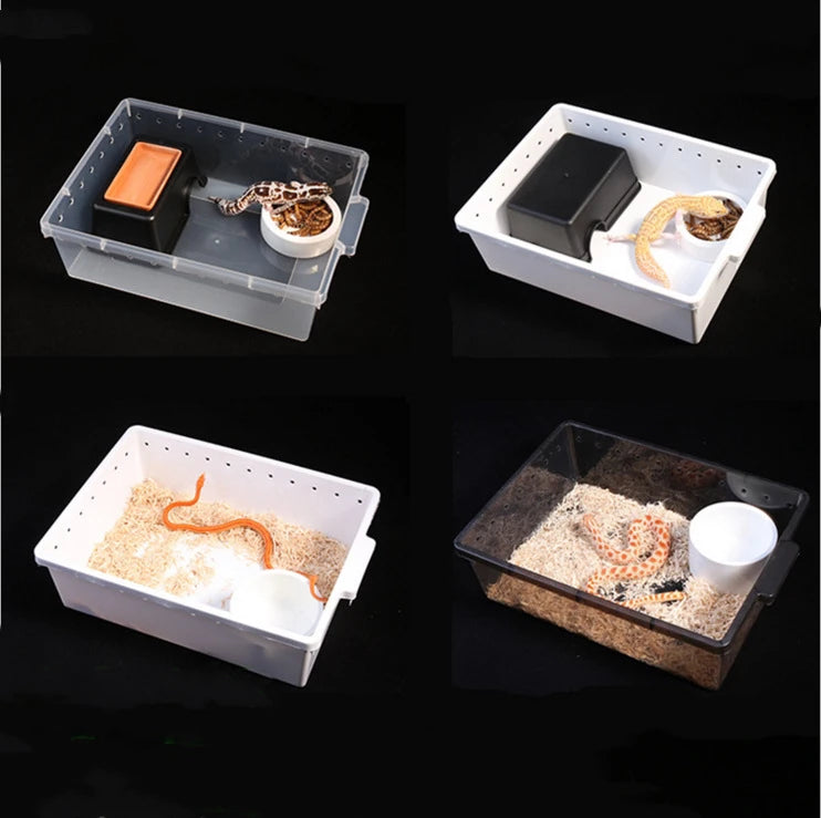 A4 A5 A6 Full Size Reptile Snake Spider Horned Frog Lizard Snail Mantis Breeding Tubs for Pvc Cabinet Enclosures Habitat Box