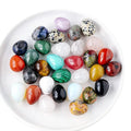Wholesale Crystal 20*30mm Egg Stone Rose Quartz tiger Eye Natural Stone Decoration Artware Ornaments for Healing Gemstone