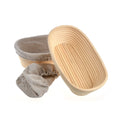 10 Inch Oval Natural Bread Proofing Basket Rattan Bread Dough Rising Bowl