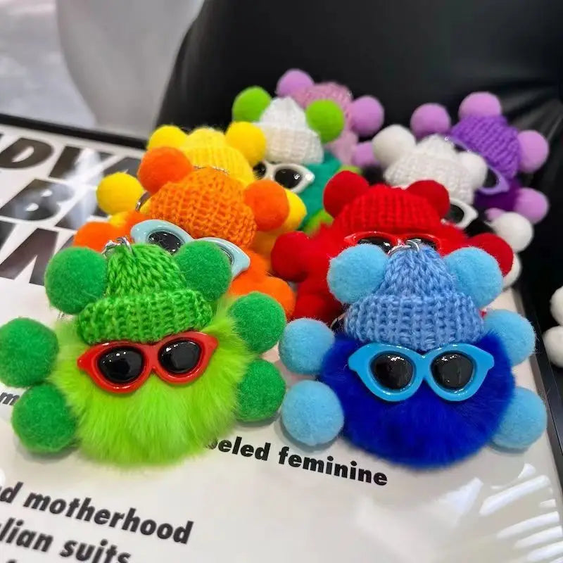 High Quality Customizable Animal Plush Keychains Wholesale Factory Rings with Logo Plushie Keychain Toys