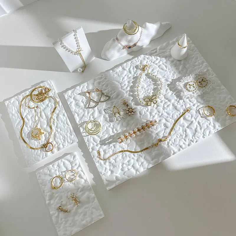 A1 Gypsum Jewelry Display Tray Necklace Display Stand Jewelry Storage Display Photography Stage Props Earring Stand Ornament