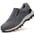 Industrial Safety Shoes Anti-smash Anti-puncture Anti-scalding Suede Leather ISO Light and Practicales ISO