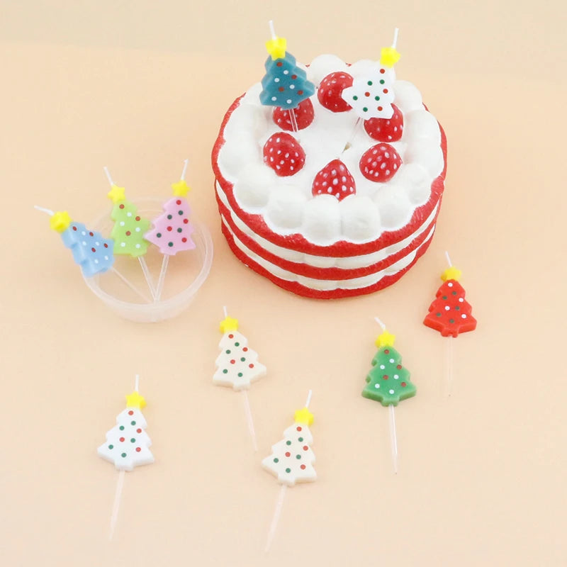 Festival Christmas Tree Birthday Candle Diy Happy Birthday Candle for Cake