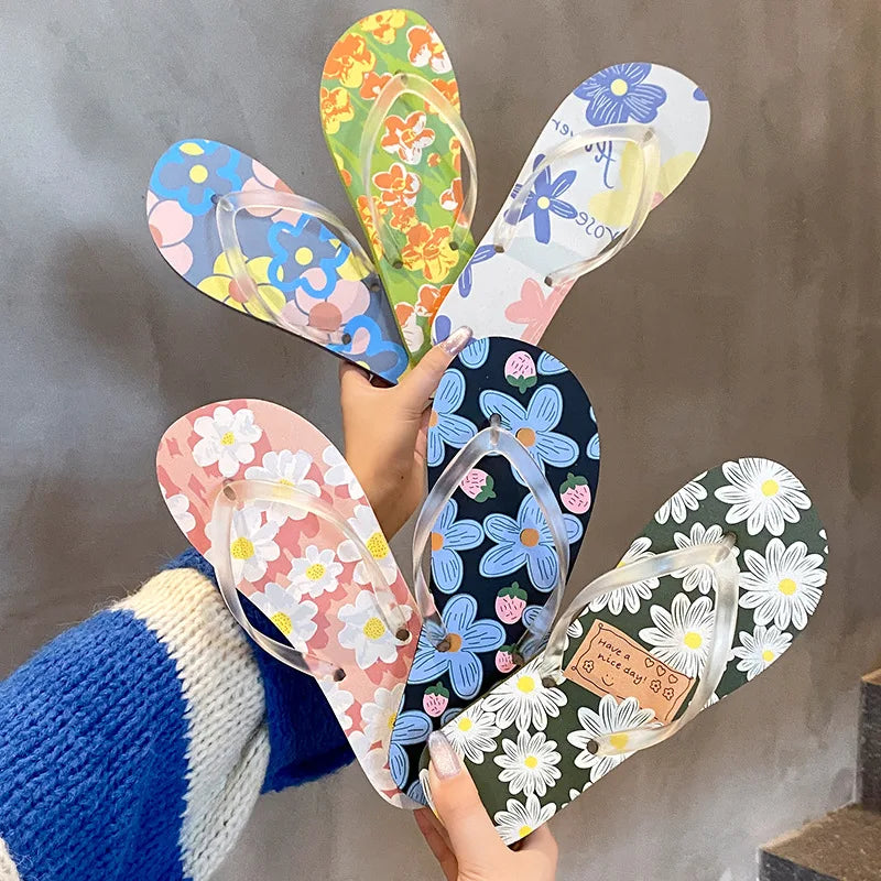 Fashion Summer Disposable Anti-Slip Rubber Flip Flops Custom Printed Logo Unisex Outdoor Beach Wedding for