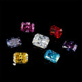 High Quality Radiant Cut Lab Grown Diamond Stone 1 2 3 Carat GRA Certificate Colored Loose Moissanite Gemstone