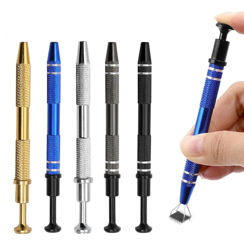 Prong Grabber Tool Pick up Tool with 4 Prongs  IC Chips Gems Pickup Holder Diamond Claw Tweezers for Small Parts