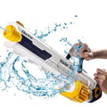 Outdoor Summer Toys Children's Game Electric Burst Automatic Water-Absorbing Gatling Water Gun Toy for Toy Gun Enthusiasts