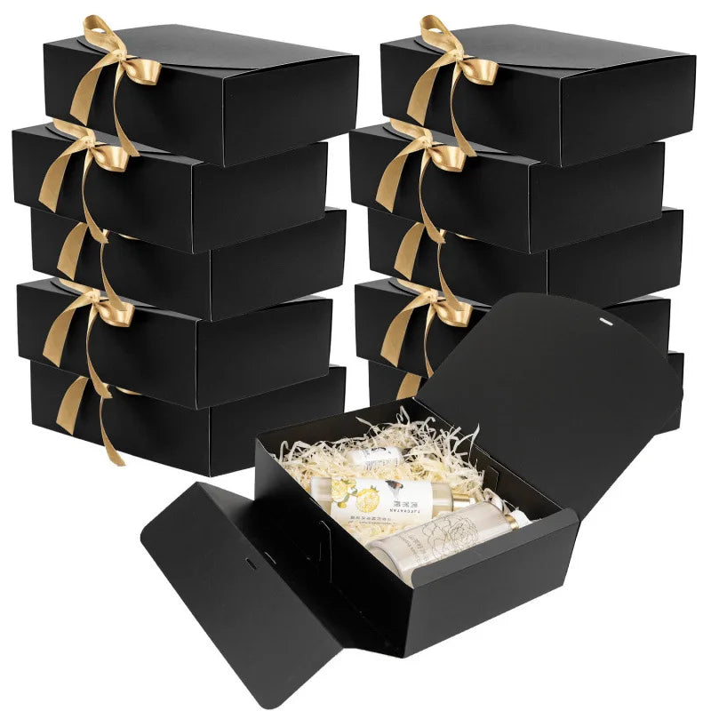 Manufacturer Gift Box Wholesale Valentine's Day Gift Box Set Bow Decor Rigid Cardboard Custom Logo for Wedding Show Party Favour