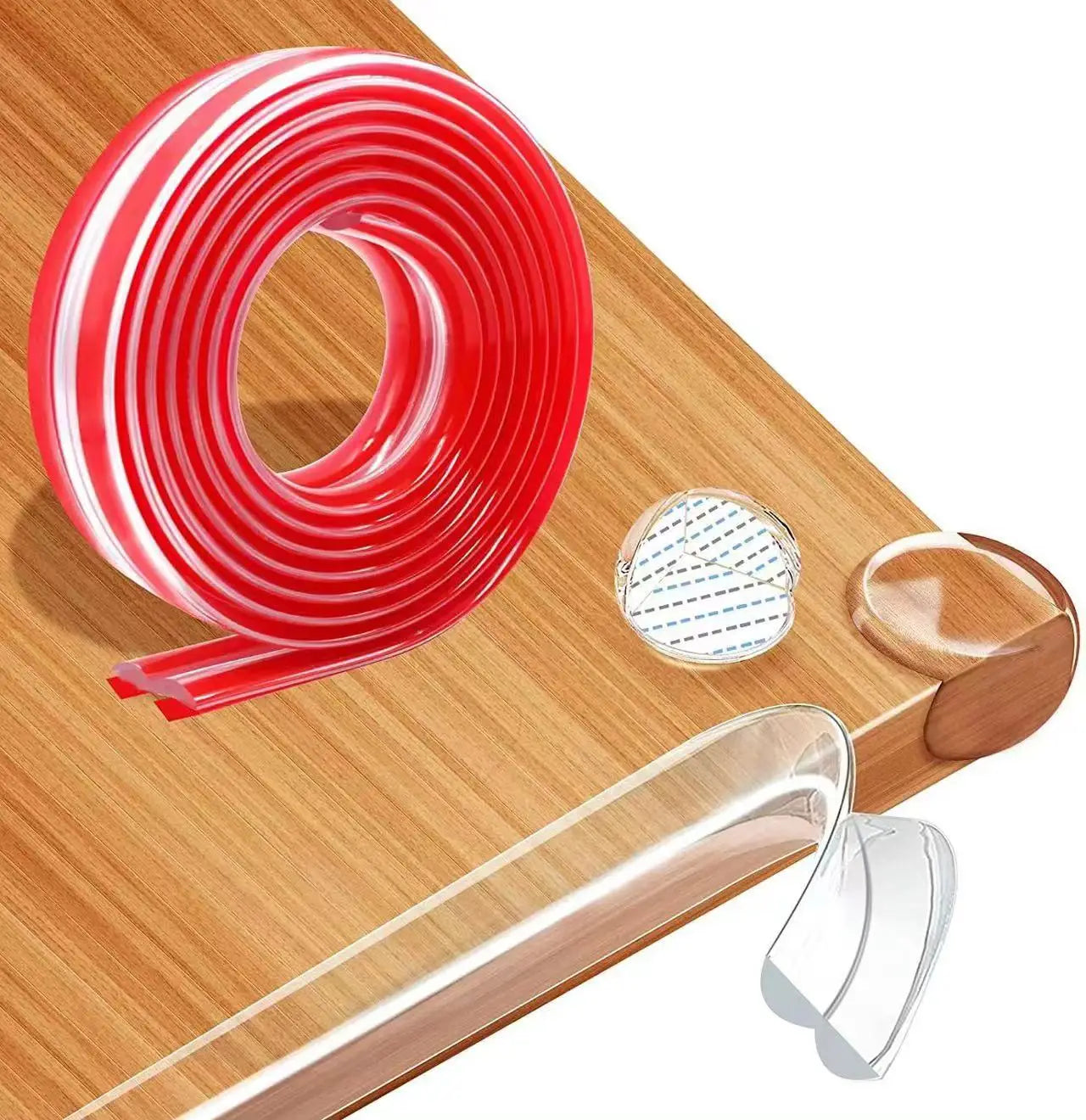 20Ft Clearly Corner Guards with Double-Sided Tape Bumper Strip Baby Proofing Furniture Edges Protectors