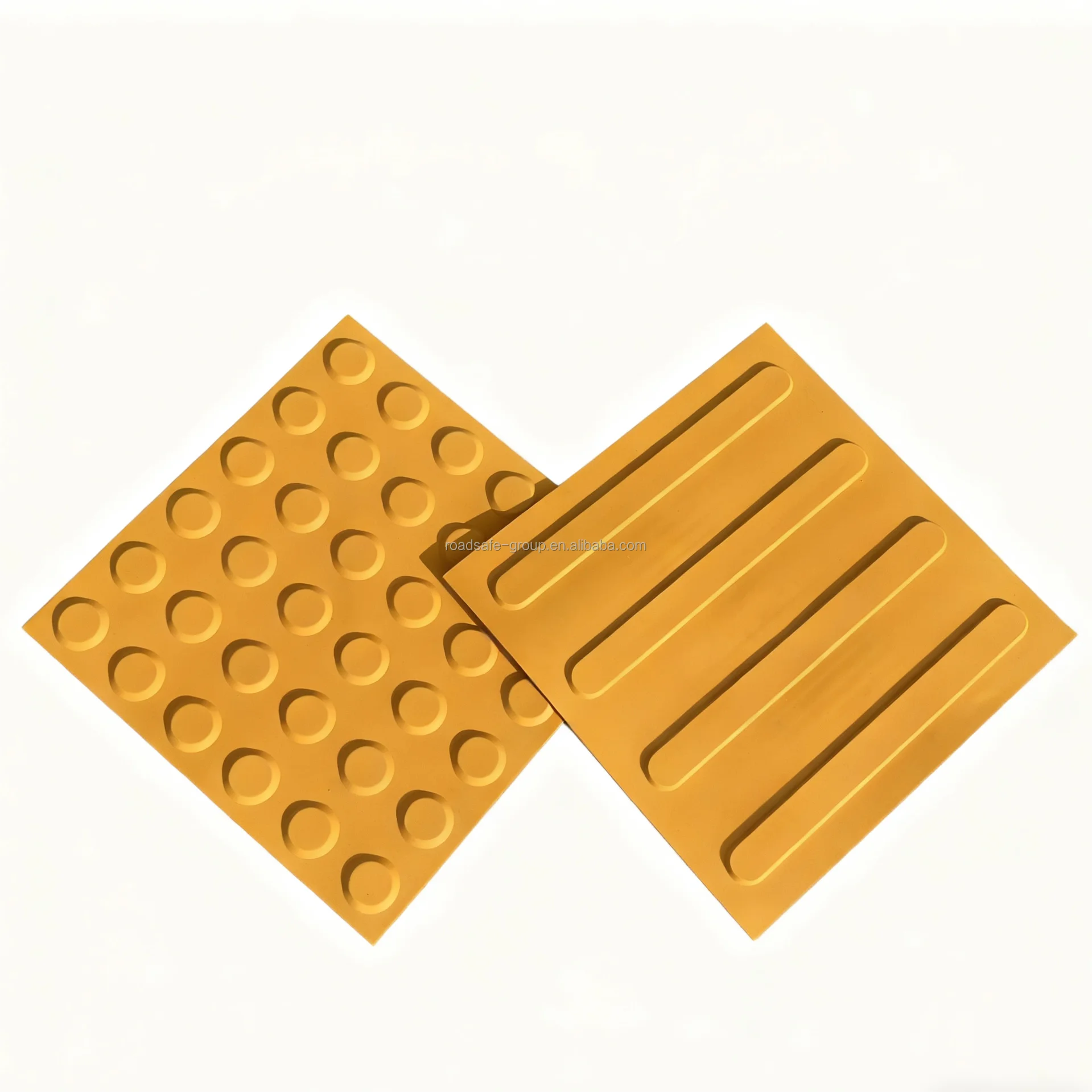 300mm TPU PVC RUBBER Blind Tactile Track / Basalt Driveway Blind Stone Tactile Paving Delineator Plastic Tactile Indicators