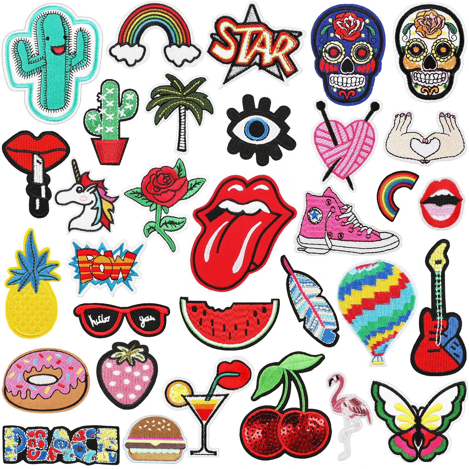 New Alphabet Patch for Clothing Custom Design Cloth Tag Iron on Embroidery Patches