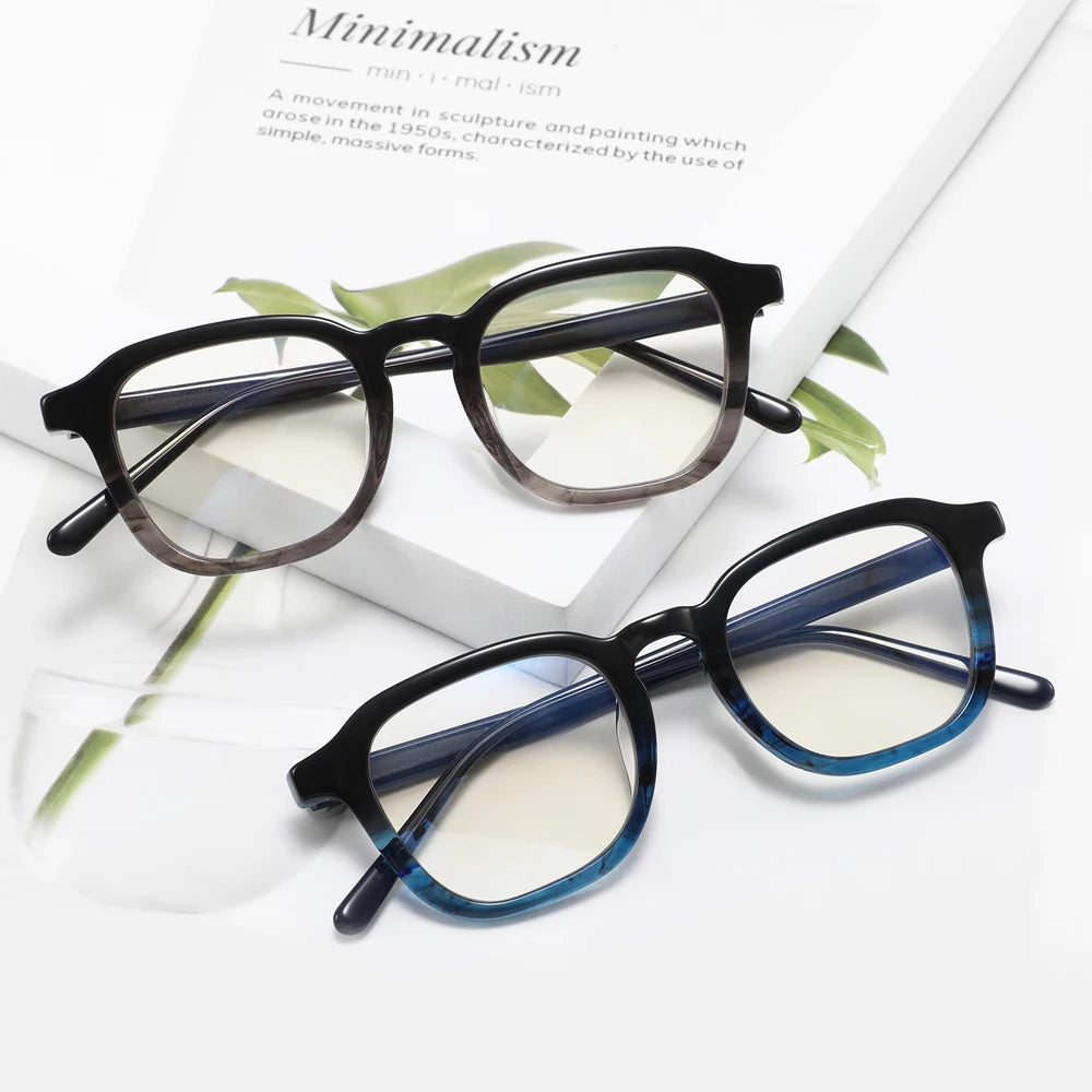CONCHEN Wholesale Smart Frame Acetate Optical Anti-Blue Light Blocking Eyewear Unisex Eyeglasses