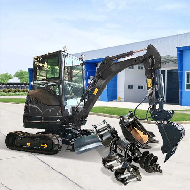 Free Shipping Hot Sale Garden Mini Crawler Excavator2t 3.5t Hydraulic Digging Excavator Machine Mini Digger with Attachments