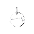 Wholesale OEM ODM Rhodium Plated Zodiac Plain Zircon Jewelry Gift Customized Aries 925 Sterling Silver Horoscope Trendy Pendants
