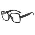 Black Thick Frame Glasses Frame square Flat Lens for Men and Women Net Red Flat Lens