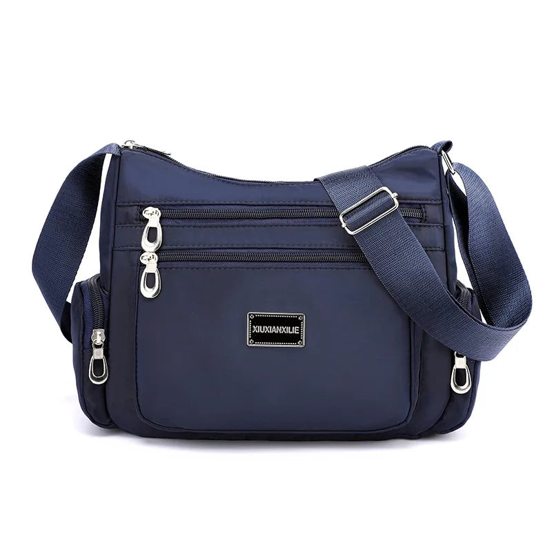 Messenger Bag Nylon Crossbody Shoulder Bags Vintage Satchel for Travel Work Business