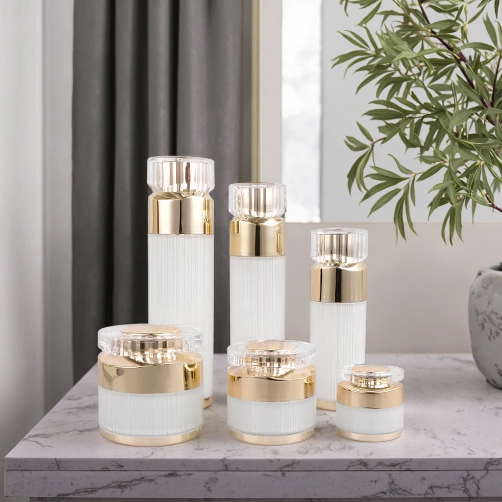 In Stock 10g 15g 30g 50g SkinCare Small Face Cream Empty Lip Balm Acrylic Cosmetic Plastic Packaging Cream Jar Custom With Lid MegaBDM