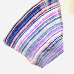 Wholesale Natural Polished Rough Crystal Quartz Slab Raw rainbow Fluorite Slice for Decoration