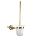 Brushed Gold Toilet Brush Holder Stainless Steel Wall-Mounted Modern Toilet Brush Holder