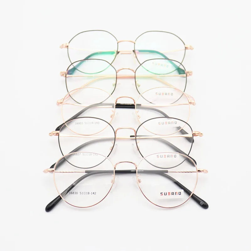 Wholesale Manufacturer Vintage Round Fashion Metal Eyewear Optical Eye Glasses Frames Spectacle Eyeglasses Frames