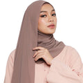 102 Colors High Quality Plain Solid Heavy Chiffon Hijab Wholesaler Muslim Scarf Women Hijab Soie De Medine Ethnic Scarves Shawl