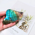 2023 Wholesale 42mm Gua Sha Blue  Labradorite Gua Sha Face Tool