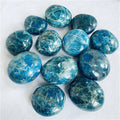 Wholesale Natural Blue Apatite Crystal Gemstone Palm Stone for Sale