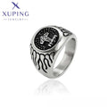 15807 XUPING JEWELRY Black Gun Color Trendy Wholesale Stainless Steel Men Fashion Fine Jewelry Ring