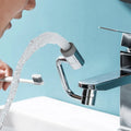 Wholesale 1080 Degree Robotic Arm Universal Rotating Faucet Rotation Convenient Splash-proof Extender Mouthwash Bathroom Faucet