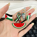 The New Trend Lapel Pin Free Palestine Bag Decorative Ornaments Metal Badge Brooch Custom Hard Soft Enamel Pins for Clothing