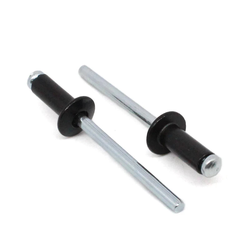 Black Anodized Aluminum Blind Rivets DIN7337 Open Type Dome Head